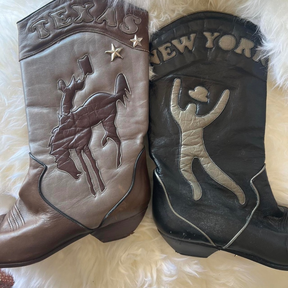 Ojai designer mismatch boots